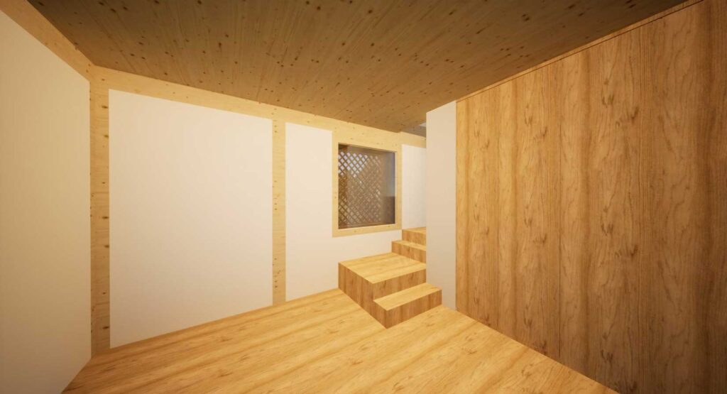 Obergeschoss und Treppenhaus - Machbarkeitsstudie ModularGreen Wangen bei Olten