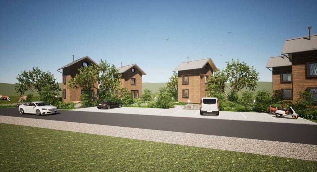 Parkierung und Sicht ins Quartier - Machbarkeitsstudie ModularGreen Wangen bei Olten