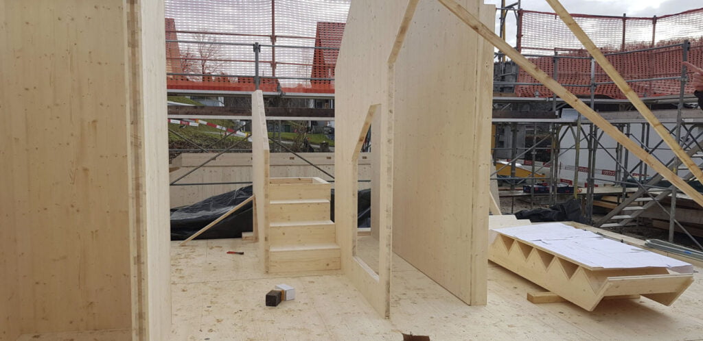 Aufrichte vom Zimmermann