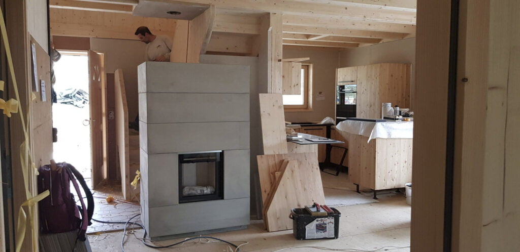 Küche wird montiert